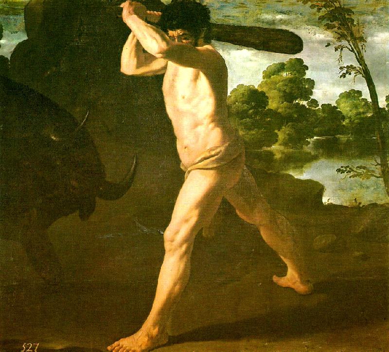 Francisco de Zurbaran hercules and the cretan bull china oil painting image